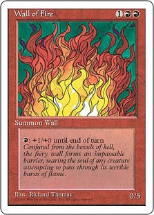 [230]【JP】炎の壁/Wall of Fire【4ED】[U][赤]