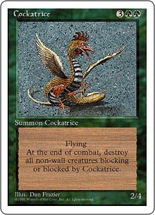 [237]【JP】コカトリス/Cockatrice【4ED】[R][緑]