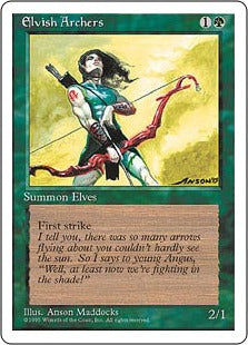 [243]【EN】エルフの射手/Elvish Archers【4ED】[R][緑]