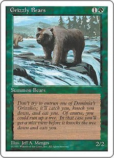 [250]【JP】灰色熊/Grizzly Bears【4ED】[C][緑]