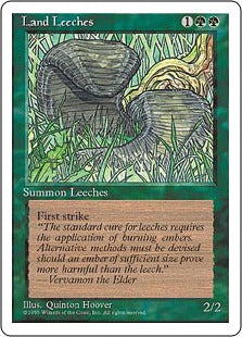 [255]【JP】山ヒル/Land Leeches【4ED】[C][緑]