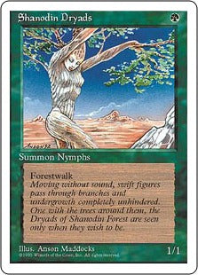 [271]【JP】シャノーディンのドライアド/Shanodin Dryads【4ED】[C][緑]