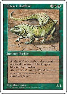 [274]【EN】茂みのバジリスク/Thicket Basilisk【4ED】[U][緑]