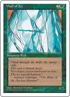 [283]【EN】氷の壁/Wall of Ice【4ED】[U][緑]