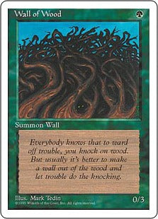 [284]【JP】木の壁/Wall of Wood【4ED】[C][緑]