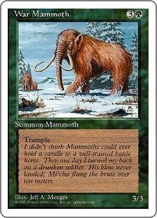 [286]【EN】ウォー・マンモス/War Mammoth【4ED】[C][緑]