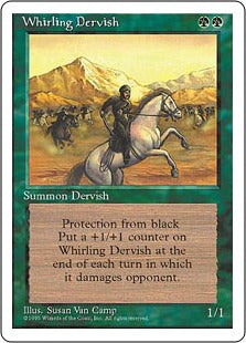 [288]【EN】疾風のデルヴィッシュ/Whirling Dervish【4ED】[U][緑]