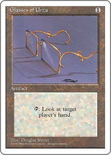 [321]【EN】ウルザの眼鏡/Glasses of Urza【4ED】[U][茶]