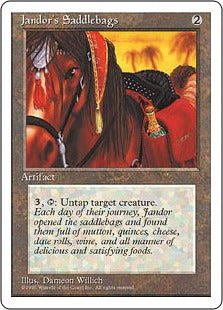 [330]【EN】ジャンドールの鞍袋/Jandor's Saddlebags【4ED】[R][茶]