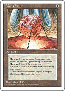 [334]【EN】魔力の櫃/Mana Vault【4ED】[R][茶]