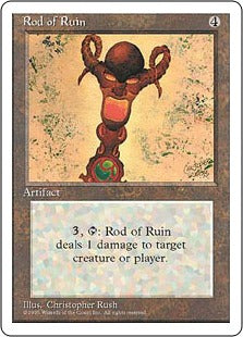 [344]【EN】破滅のロッド/Rod of Ruin【4ED】[U][茶]