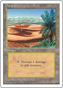 [362]【EN】オアシス/Oasis【4ED】[U][土地]