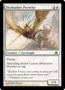 [015]【EN】【FOIL】うろつく空狩人/Skyhunter Prowler【5DN】[C][白]