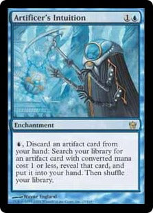 [023]【EN】【FOIL】工匠の直感/Artificer's Intuition【5DN】[R][青]