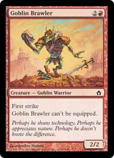 [066]【EN】ゴブリンの喧嘩屋/Goblin Brawler【5DN】[C][赤]