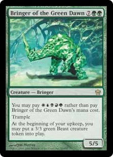 [083]【EN】緑の夜明けの運び手/Bringer of the Green Dawn【5DN】[R][緑]