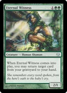 [086]【EN】【FOIL】永遠の証人/Eternal Witness【5DN】[U][緑]