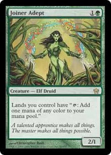 [089]【EN】【FOIL】社交の達人/Joiner Adept【5DN】[R][緑]