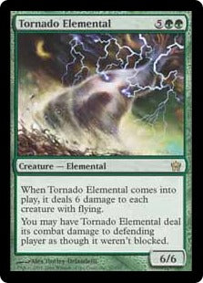 [097]【EN】大竜巻の精霊/Tornado Elemental【5DN】[R][緑]