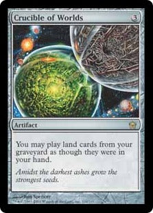 [114]【EN】【FOIL】世界のるつぼ/Crucible of Worlds【5DN】[R][茶]
