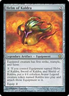 [131]【EN】【FOIL】カルドラの兜/Helm of Kaldra【5DN】[R][茶]