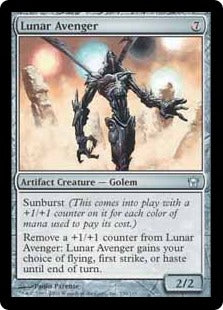 [136]【EN】【FOIL】月の報復者/Lunar Avenger【5DN】[U][茶]