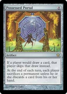 [144]【EN】【FOIL】取り憑かれた扉/Possessed Portal【5DN】[R][茶]