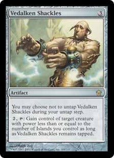 [164]【EN】【FOIL】ヴィダルケンの枷/Vedalken Shackles【5DN】[R][茶]