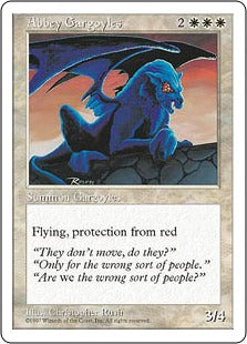 [001]【EN】修道院のガーゴイル/Abbey Gargoyles【5ED】[U][白]