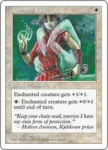 [008]【EN】信仰の鎧/Armor of Faith【5ED】[C][白]