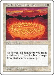 [020]【JP】赤の防御円/Circle of Protection: Red【5ED】[C][白]