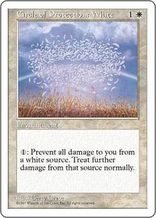 [021]【EN】白の防御円/Circle of Protection: White【5ED】[C][白]