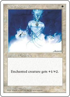 [035]【EN】聖なる力/Holy Strength【5ED】[C][白]