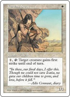 [037]【EN】アイケイシアの斥候/Icatian Scout【5ED】[C][白]