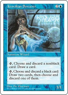 [096]【EN】クロヴの魔術師/Krovikan Sorcerer【5ED】[C][青]