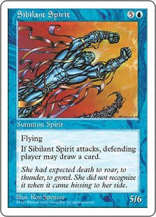 [123]【JP】風鳴りの精/Sibilant Spirit【5ED】[R][青]