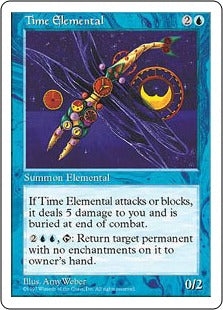 [129]【EN】時の精霊/Time Elemental【5ED】[R][青]