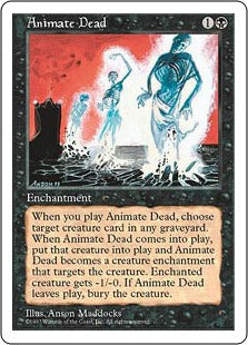 [140]【JP】動く死体/Animate Dead【5ED】[U][黒]
