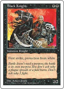 [143]【JP】黒騎士/Black Knight【5ED】[U][黒]