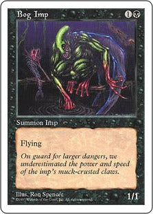 [145]【EN】沼インプ/Bog Imp【5ED】[C][黒]