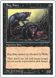 [146]【JP】沼ネズミ/Bog Rats【5ED】[C][黒]