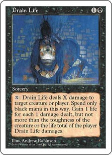 [156]【EN】生命吸収/Drain Life【5ED】[C][黒]