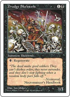 [157]【JP】蠢く骸骨/Drudge Skeletons【5ED】[C][黒]