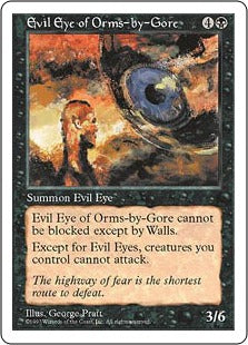 [159]【EN】オームズ＝バイ＝ゴアの邪眼/Evil Eye of Orms-by-Gore【5ED】[U][黒]