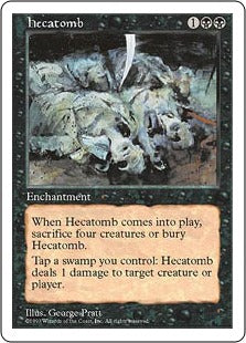 [167]【JP】あまたの生け贄/Hecatomb【5ED】[R][黒]