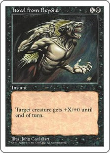 [168]【JP】彼方からの雄叫び/Howl from Beyond【5ED】[C][黒]