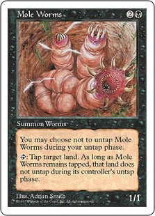 [179]【JP】穴掘り蟲/Mole Worms【5ED】[U][黒]