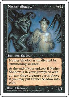 [183]【JP】冥界の影/Nether Shadow【5ED】[R][黒]