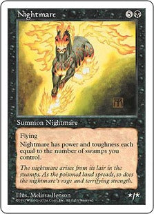 [184]【EN】夢魔/Nightmare【5ED】[R][黒]
