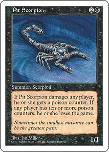 [187]【JP】地獄の蠍/Pit Scorpion【5ED】[C][黒]
